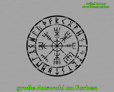 Vegvisir Runen Kompass Aufkleber Sticker Auto Wikinger Viking Tattoo