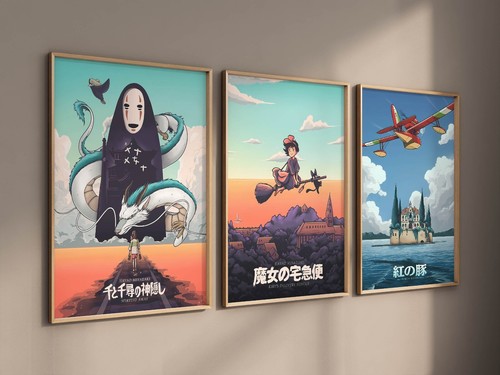 Anime kunst 3er set - anime, /