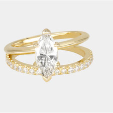 18 K Gelbgold 1,30 kt im Labor