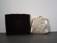 Damen Geldbörse - Lady Million - gold - Kunstleder - 9 x 8 cm - Samtsäckchen