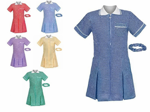 Mädchen gingham karo plissee - gingham,