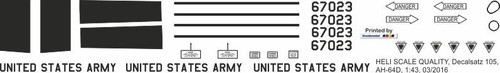 Decal 105 64d apache - 105, us