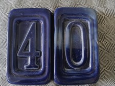 Hausnummer aus Keramik