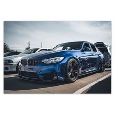 Poster WandTattoo Sticker Aufkleber Blauer BMW Nr. H8826_PLNS