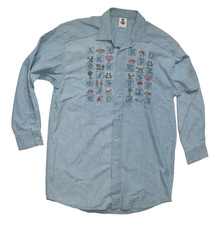 Amann Trachten Denim Hemd