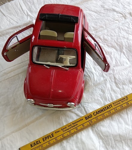 Fiat 500 modellauto rot - fiat,