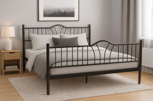 Metallbett santi schwarz in - metallbett,