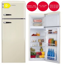 Kühl-Gefrierkombination Amica DTR 374 190B Retro 144cm hoch. C-WARE!