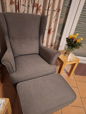 IKEA Ohrensessel Strandmon mit Hocker