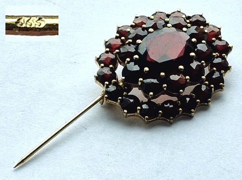 Antike granat brosche - antike,