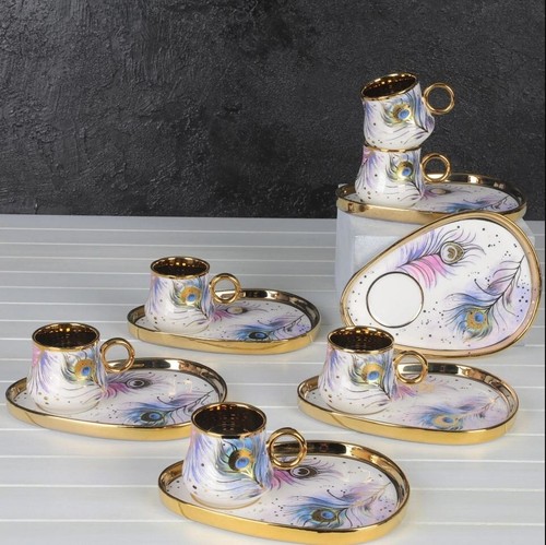 Luxus gold espressotassen - espressotassen, 12