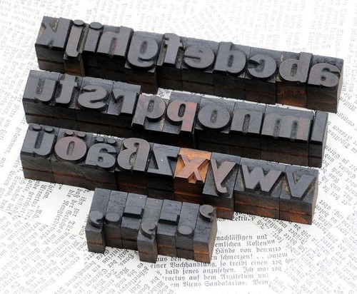Holzbuchstaben 18mm - a-z,