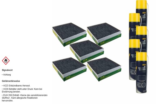 Mann filter innenraumfilter - 5x,