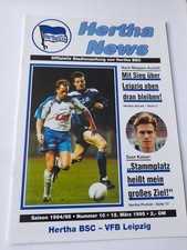 Programm Hertha BSC - VfB Leipzig (Lok) 1994/95