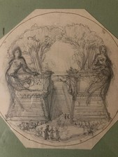 Sehr Schön Zeichnung XIX 1850