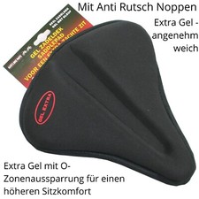 Satteldecke Gel Sattelbezug Gelauflage Fahrrad Sattelüberzug Sattel Polster Sitz