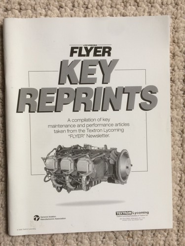 Lycoming flyer key - lycoming,