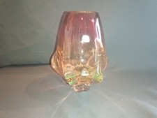 Große schwere Glas Vase-