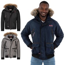 Arctic Seven Herren Designer Winterjacke Winter Jacke Kunstfell warm AS288 NEU