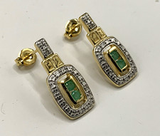 Smaragd Ohrstecker  Smaragd &