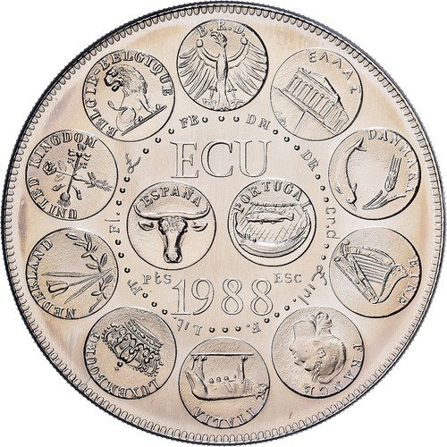 Frankreich medaille ecu - frankreich,, medaille,