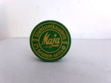 Blechdose alt Vintage Maja Stahlstecknadeln 25 Gramm netto rund ca. 5,5 cm Ø Dos