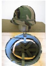 US Army M1 Stahlhelm Komplett m Innenhelm u Woodland Tarnbezug 1969 Vietnam Zeit