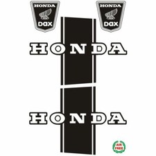 Repro Bauchbinde + Embleme für Honda Dax AB23 ST CT 50 70 schwarz Skyteam Dax