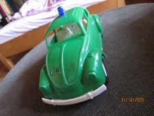 WADER   1:24  W.-Germany VW  VOLKSWAGEN KÄFER  1200 POLIZEI  grün mit Blaulicht
