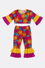 Samba Kostüm Mädchen bunt