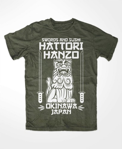 Hattori hanzo shirt - hanzo, oliv