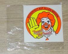 Alter Aufkleber | Sticker McDonald's Sicherheit auf allen Wegen Ronald McDonald