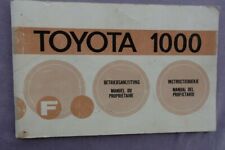 Betriebsanleitung Toyota 1000