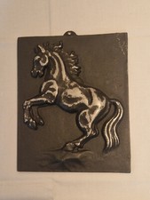 Gussbild / Gusseisen  Wandrelief  Zierguss - Motiv Pferd