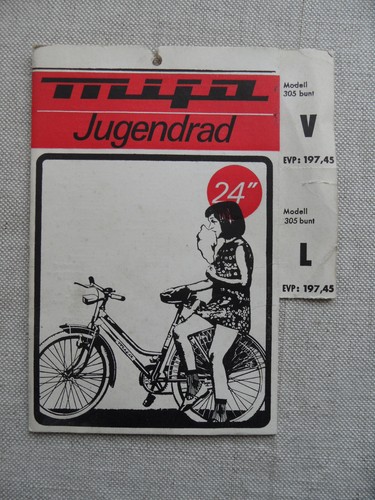 Mifa jugendrad faltkarte - jugendrad,