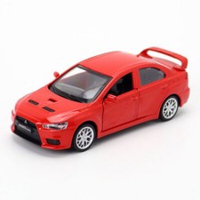 1/41 Mitsubishi Lancer Evolution X Modellauto Die Cast Spielzeug fur Kinder Rot