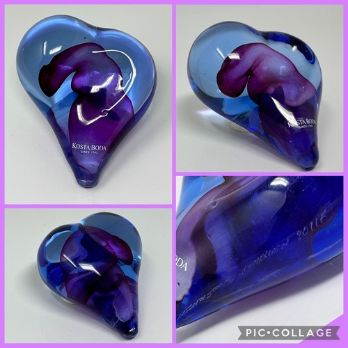 Kosta boda signed purple - boda,