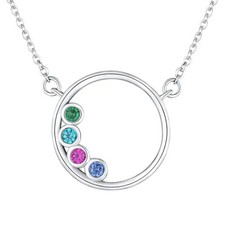 Geburtsstein Kette Silber 925