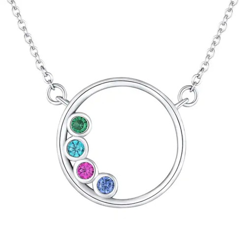 Geburtsstein kette silber 925 - kette,