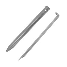 10 x Hering 30 cm Zeltnagel - Zelt Heringe - Erdnagel Gras & Sand Stahl verzinkt