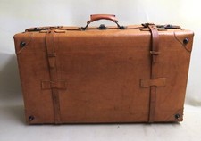 KOFFER Reisekoffer ANTIK Lederkoffer RARITÄT Leder OLDTIMER Deko CABRIO 4023