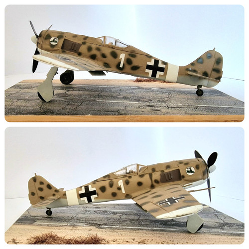 Focke wulf diorama fw190 - 1:48,