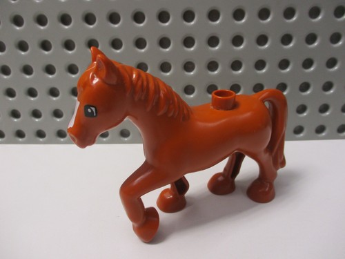 Lego duplo pferd hellbraun - lego,