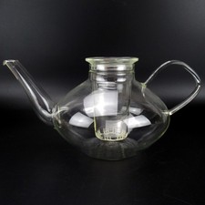 Jenaer Glas / Schott Teekanne 1L Heinrich Löffelhardt Design Vintage 50er Jahre