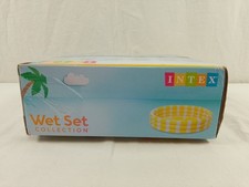 Intex Lemon Runder Aufblasbarer Pool Planschbecken Gelb 581 Liter 1,47mx33cm