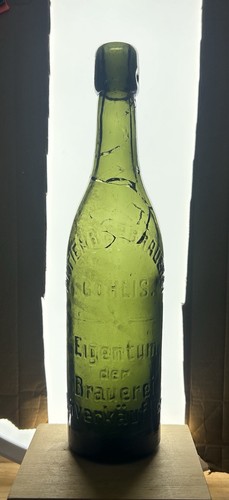 Alte bierflasche actien - actien, bier