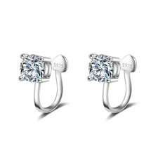 Ohrklemme Rund Silber 925