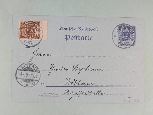 Reich ganzsache 40 - dt.,
