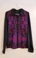Diesel black gold bluse - black, gr