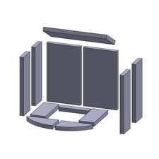 Feuerraumauskleidung Passend für Skantherm Mento A** Kamin & Ofen 12-teilig